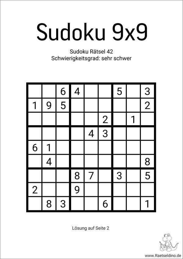 Sudoku schwer für Profis kostenlos