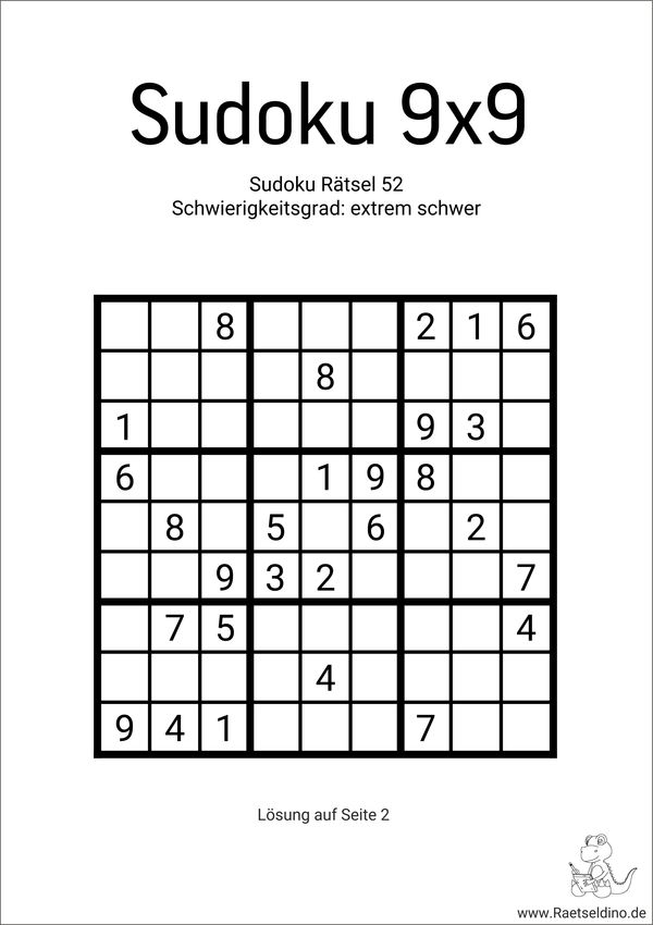 Sudoku schwer kostenlos für Profis