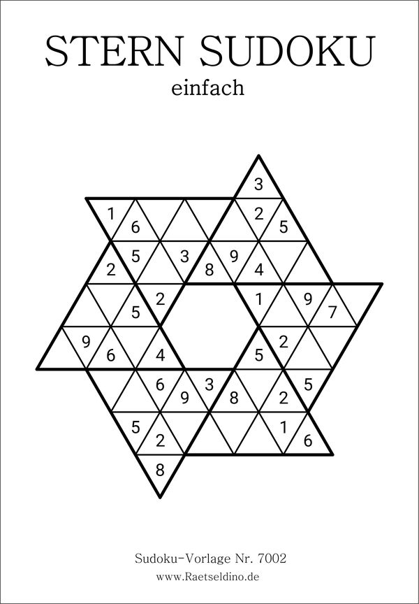 Stern Sudoku einfach