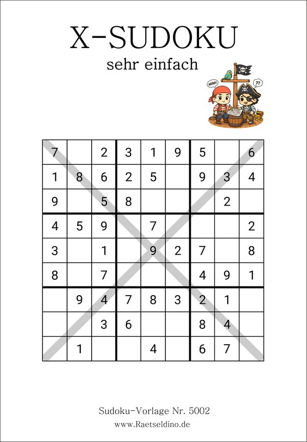 X Sudoku für Anfaenger