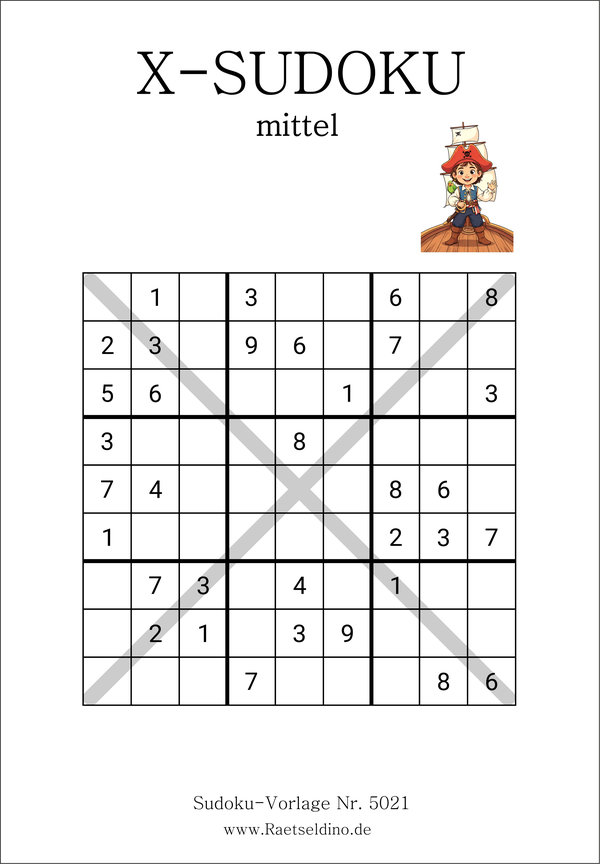 X Sudoku mittel