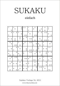 Sukaku Stufe einfach jetzt drucken und das Rätsel lösen