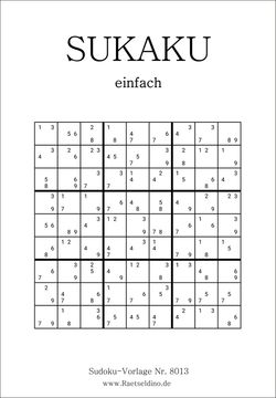 Sukaku einfach zum Drucken gratis PDF