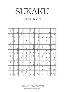 Sukaku mittel-leicht kostenlos zum Ausdrucken